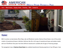 Tablet Screenshot of american-dreamhomes.net